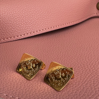   Original 1/4 Lira Square Earrings