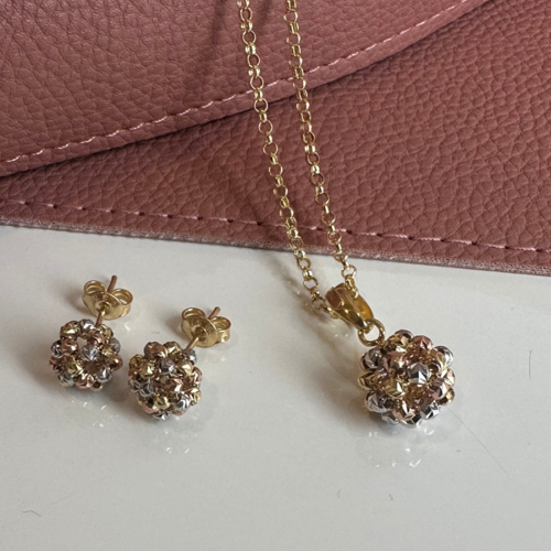   Multi-Color Jewelry Set with Necklace 