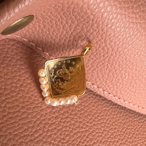 Original 1/4 Lira Pendant with Pearl